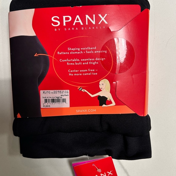 SPANX Seamless Black Leggings - Picture 2 of 4